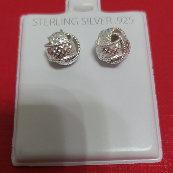 Sterling Silver Ball Earrings - Picture 1 of 5